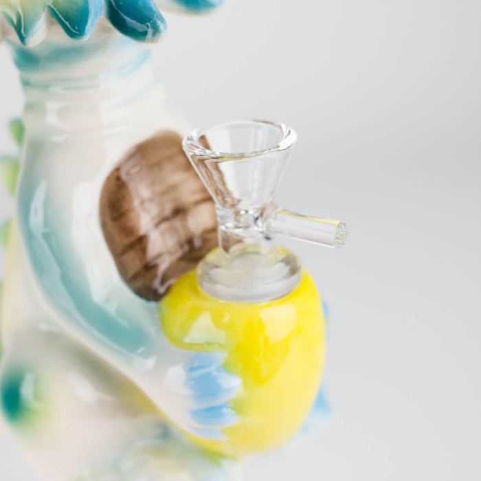 7″ Vintage Design Ceramic Bong – Unique Cyclops Monster Shape [ES079WP] Ceramic Bong Canadian Distributor