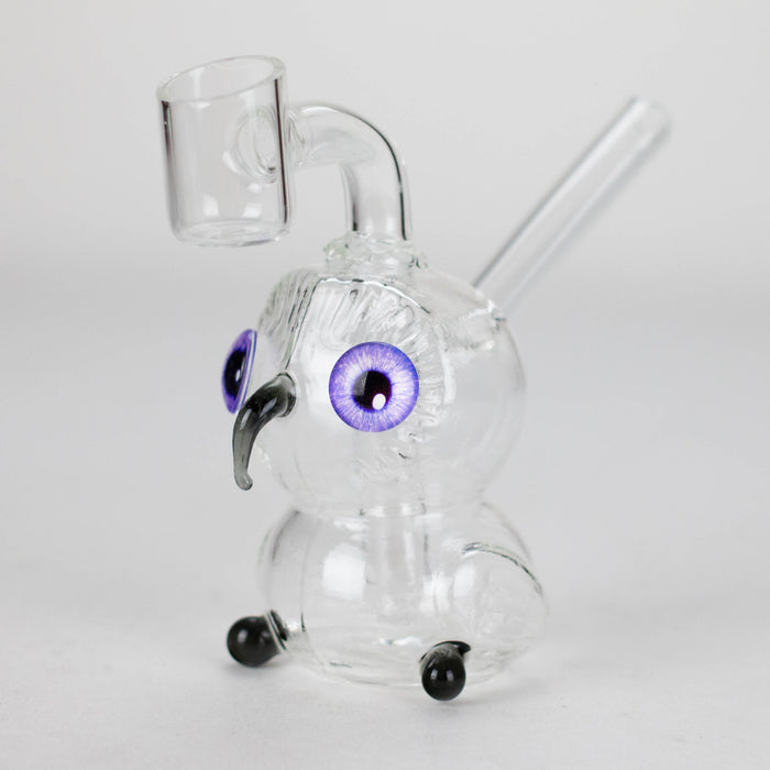 4″ Owl Glass Dab Rig [F20230926-4B] Glass Rig Canadian Distributor Gray
