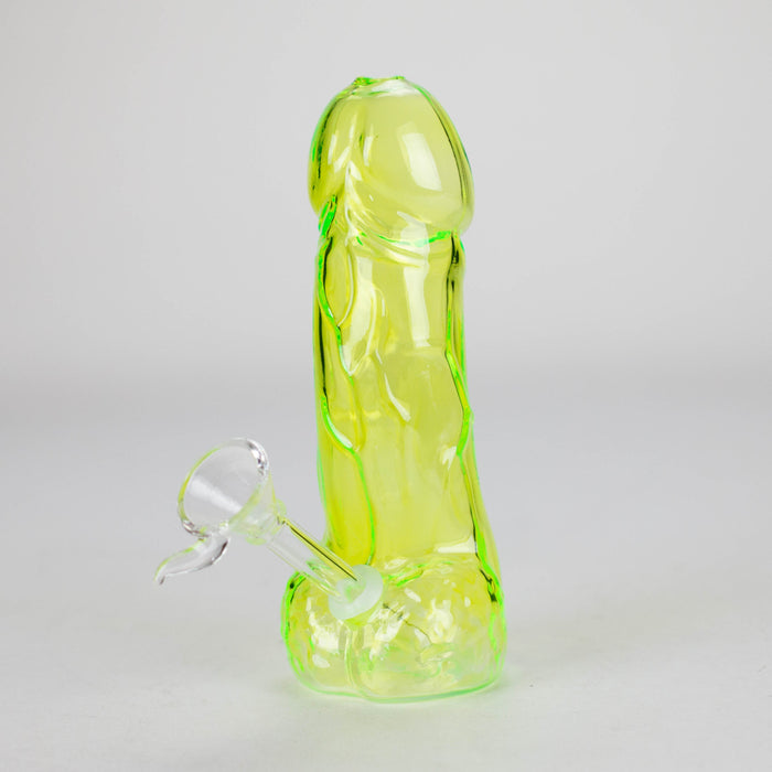 6″ Penis Glass Bong [G232302] Glass Bong Canadian Distributor Green