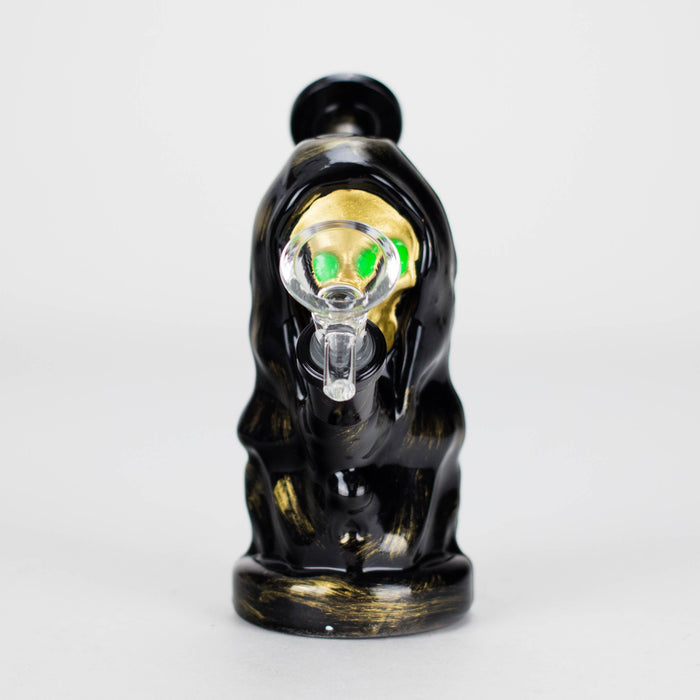 6″ Black Skull Soft Glass Bong [XY008] Glass Bong Canadian Distributor
