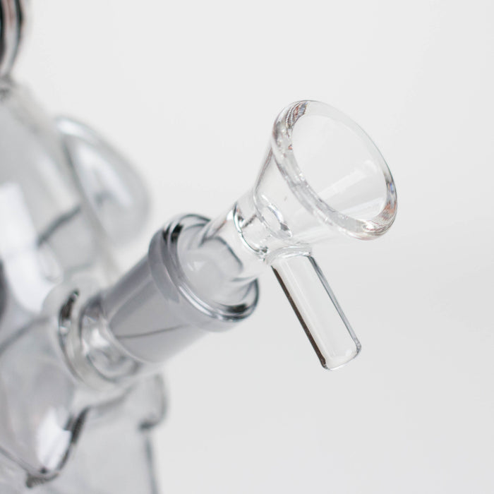 6″ Black Bunny Soft Glass Bong [XD006] Glass Bong Canadian Distributor