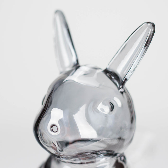 6″ Black Bunny Soft Glass Bong [XD006] Glass Bong Canadian Distributor