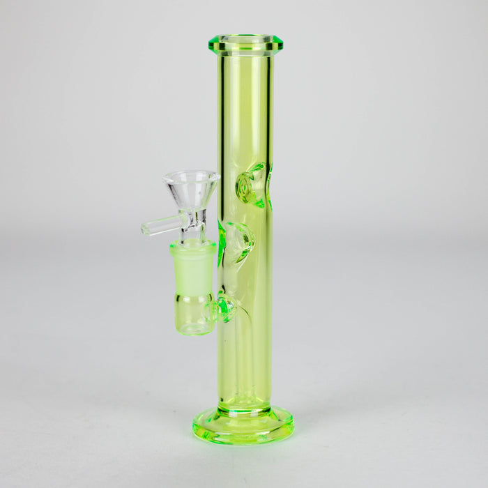 7″ Stemless Straight Tube Glass Bong [WP8074] Glass Bong Canadian Distributor Yellow
