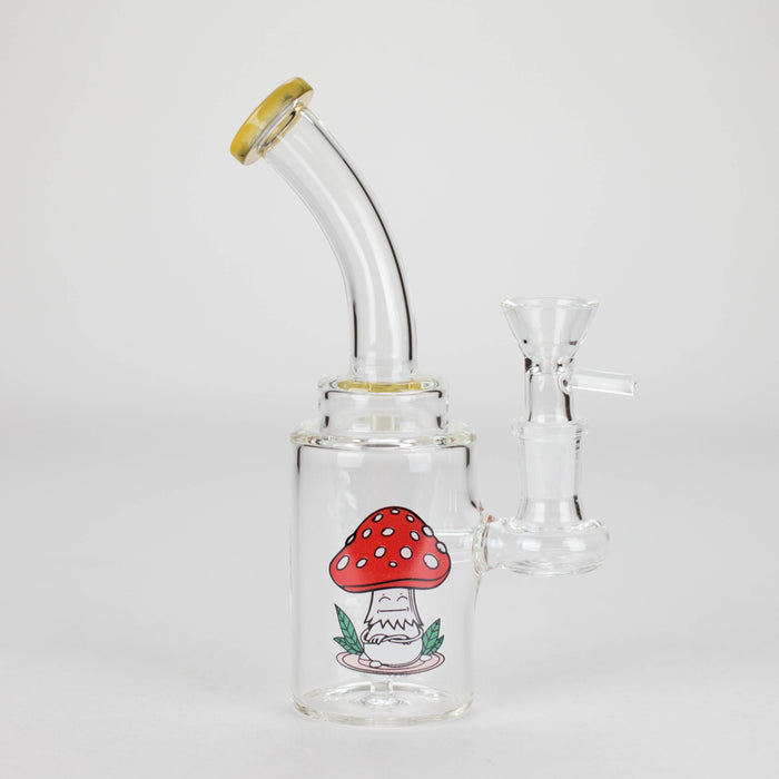 6.5″ Cartoon PrintGlass Bong [F230829-2A] Glass Bong Canadian Distributor Yellow (Sticker 2)