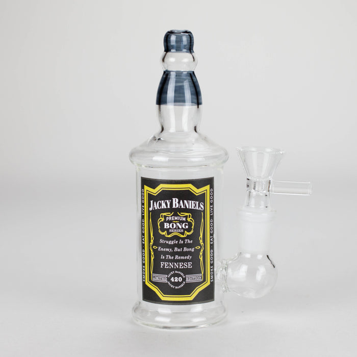 6″ Wine Bottle Design Glass Bong [G0923045] Glass Bong Canadian Distributor Jacky Banierls (Bottle 3)
