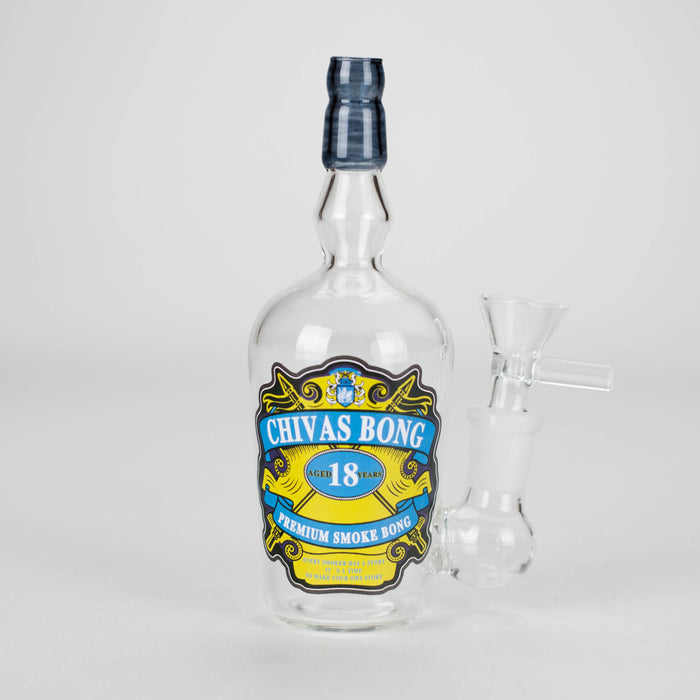 6″ Wine Bottle Design Glass Bong [G0923045] Glass Bong Canadian Distributor Chivas Bong (Bottle 5)