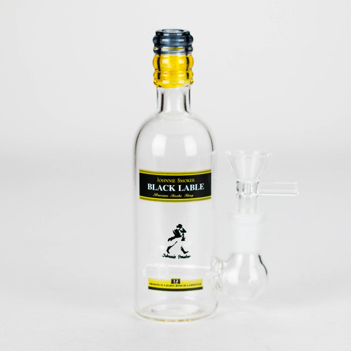 6″ Wine Bottle Design Glass Bong [G0923045] Glass Bong Canadian Distributor Johnnie Smoker (Bottle 6)