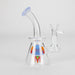 6.5″ Cartoon PrintGlass Bong [F230829-2D] Glass Bong Canadian Distributor Milk Blue (Sticker 2)