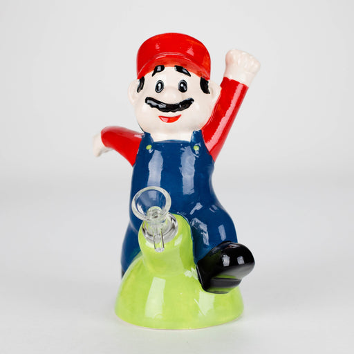 7.5″ Mario Design Ceramic Bong – Retro Gaming-Inspired Collectible [ES087WP] Ceramic Bong Canadian Distributor