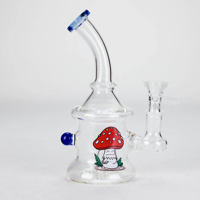 6.5″ Cartoon PrintGlass Bong [F230829-1E] Glass Bong Canadian Distributor Blue (Sitcker 2)