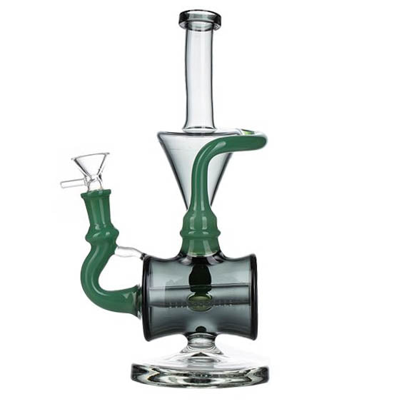 11″ Jade Green Tecycler Glass Bong [C8034] Glass Bong Canadian Distributor