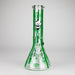 12" Panda & Bamboo Beaker Glass Bong – 7mm Thick with Ice Pinch Glass Bong RMG WHOLESALE