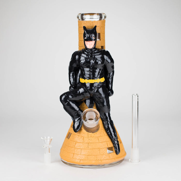 12" Bat Hero Tower Glass Bong – 9mm Thick Collectible Glass Glass Bong RMG WHOLESALE