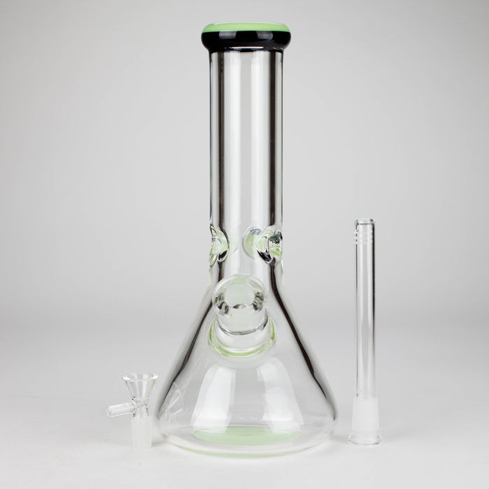 12" Classic Rim Beaker Bong – 9mm Thick Glass with 14mm Bowl Joint Glass Bong RMG WHOLESALE