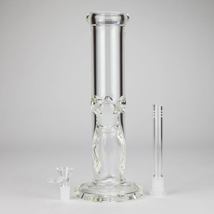 12" Cylindrical Clear Water Pipe – Straight Tube Bong | 9mm Thick Glass Bong RMG WHOLESALE