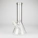 12" Classic Rim Beaker Bong – 9mm Thick Glass with 14mm Bowl Joint Glass Bong RMG WHOLESALE Clear