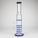 17" Blue Honeycomb Cycler Glass Bong – 4 Honeycomb Diffusers Glass Bong RMG WHOLESALE