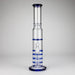17" Blue Honeycomb Cycler Glass Bong – 4 Honeycomb Diffusers Glass Bong RMG WHOLESALE
