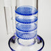 17" Blue Honeycomb Cycler Glass Bong – 4 Honeycomb Diffusers Glass Bong RMG WHOLESALE