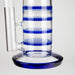 17" Blue Honeycomb Cycler Glass Bong – 4 Honeycomb Diffusers Glass Bong RMG WHOLESALE