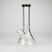 12" Classic Rim Beaker Bong – 9mm Thick Glass with 14mm Bowl Joint Glass Bong RMG WHOLESALE Green