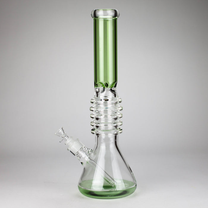17" Ring Style Beaker Glass Bong – Spiral Neck | Ice Catcher | 14mm Bowl Joint Glass Bong RMG WHOLESALE