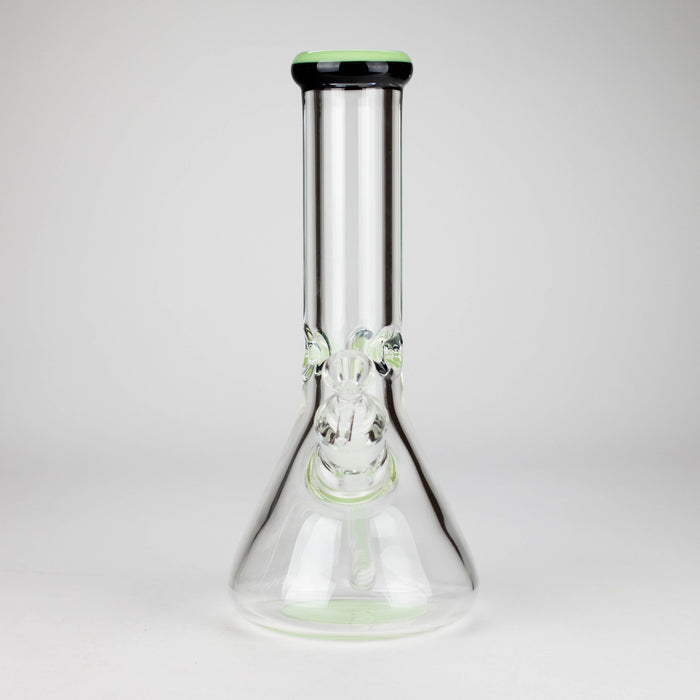 12" Classic Rim Beaker Bong – 9mm Thick Glass with 14mm Bowl Joint Glass Bong RMG WHOLESALE