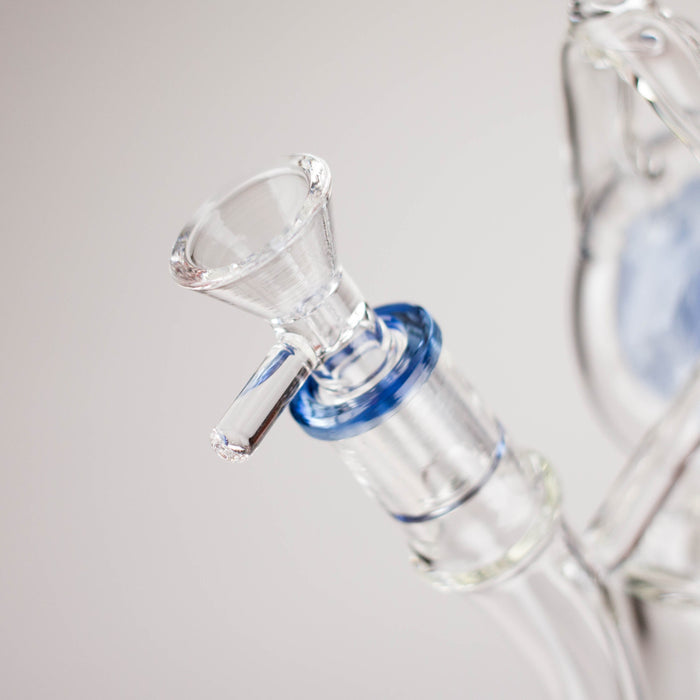 13" Telescope Coil Button Recycler Bong Glass Bong RMG WHOLESALE