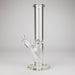 15" Cylindrical Clear Glass Water Pipe – 7mm Thick with Ice Catcher Straight Tube Bong with Wide Base & Deep Bowl Glass Bong RMG WHOLESALE