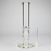 15" Cylindrical Clear Glass Water Pipe – 7mm Thick with Ice Catcher Straight Tube Bong with Wide Base & Deep Bowl Glass Bong RMG WHOLESALE