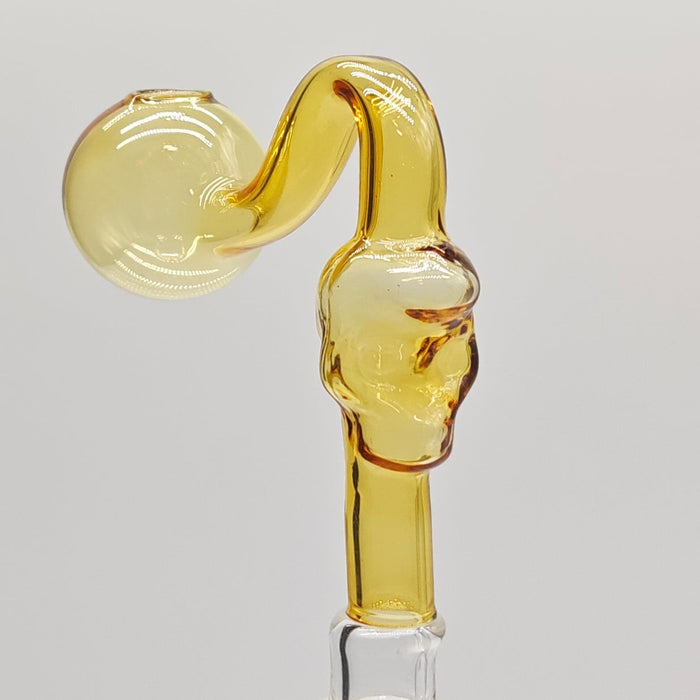 Colorful Skull Oil Burner Pipe Bowl Banger · Oil Burner Super Supplys Inc Yellow