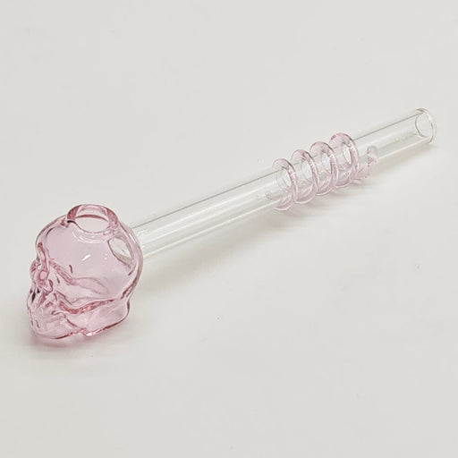 5" Color Skull Oil Burner Pipe [SKP] Oil Burner Super Supplys Inc Pink