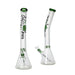 Johnny Green | 20″ 9mm Beaker Bent Neck with Grid Percolator Slide – Green (MJG-009) Glass Bong Canadian Distributor