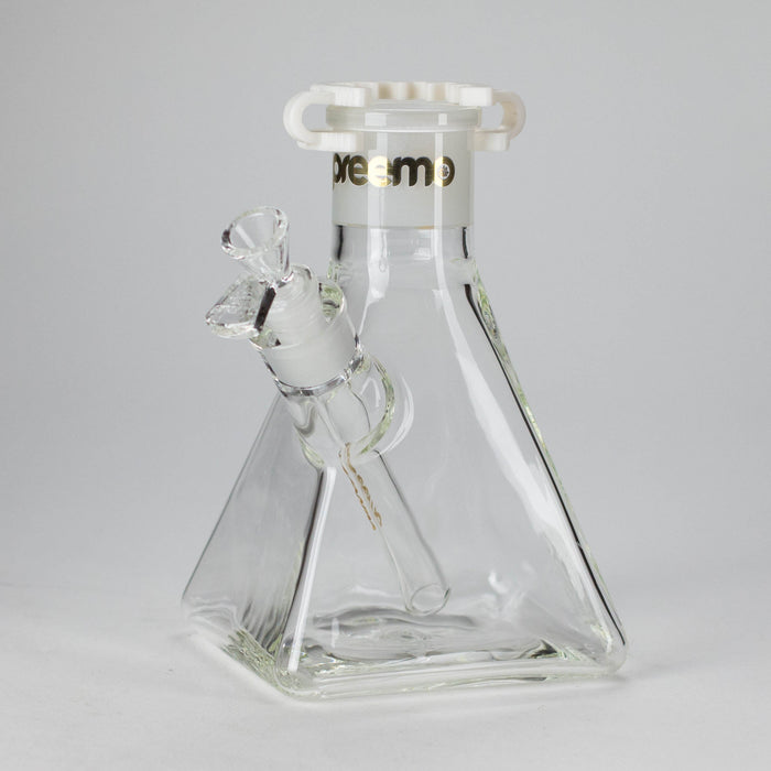 Preemo | 8" Pyramid Beaker Base – 7mm Thick Glass DIY Piece [P006] Glass Bong preemo GOLD