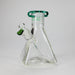 Preemo | 8" Pyramid Beaker Base – 7mm Thick Glass DIY Piece [P006] Glass Bong preemo GREEN