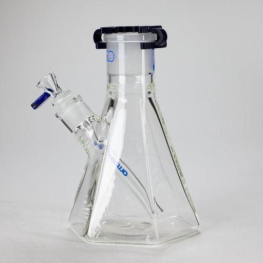 Preemo | 8" Hexagonal Beaker Base – 7mm Thick Geometric Glass [P028] Glass Bong preemo