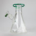 Preemo | 8" Hexagonal Beaker Base – 7mm Thick Geometric Glass [P028] Glass Bong preemo GREEN