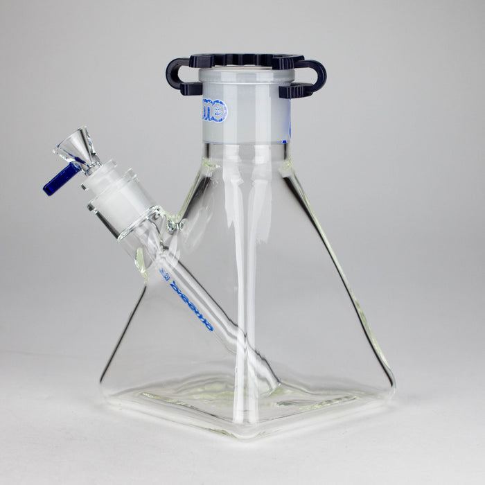 Preemo | 8" Pyramid Beaker Base – 7mm Thick Glass DIY Piece [P006] Glass Bong preemo