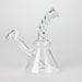 6" Twist Neck Glass Bong with Water Diffuser | 14mm Bowl Joint | Stemless Design Glass Bong Bongzie Smokes