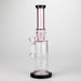 11" Colour Tube Glass Bong with Water Diffuser | 14mm Bowl Joint | Stemless Design Glass Bong Bongzie Smokes Pink