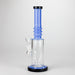 11" Colour Tube Glass Bong with Water Diffuser | 14mm Bowl Joint | Stemless Design Glass Bong Bongzie Smokes Blue