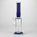 11" Colour Tube Glass Bong with Water Diffuser | 14mm Bowl Joint | Stemless Design Glass Bong Bongzie Smokes Navy Blue