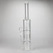 16" Color accented double percolator glass bong Glass Bong Bongzie Smokes WHITE