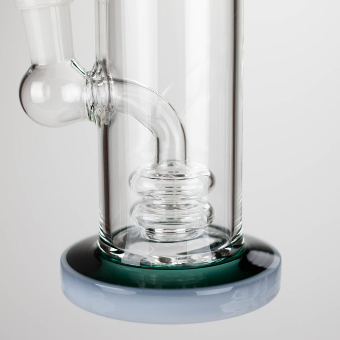 11" Colour Tube Glass Bong with Water Diffuser | 14mm Bowl Joint | Stemless Design Glass Bong Bongzie Smokes