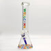 Wellcann | 14" 7mm Psychedelic Thickened Beaker Glass Bong Glass Bong Super Supplys Inc Rainbow