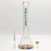 Wellcan | 15" 7mm Psychedelic Thickened Beaker Glass Bong Glass Bong Super Supplys Inc