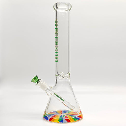 Wellcan | 15" 7mm Psychedelic Thickened Beaker Glass Bong Glass Bong Super Supplys Inc