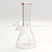 8" Color 4mm Beaker Glass Bong Glass Bong Super Supplys Inc Pink