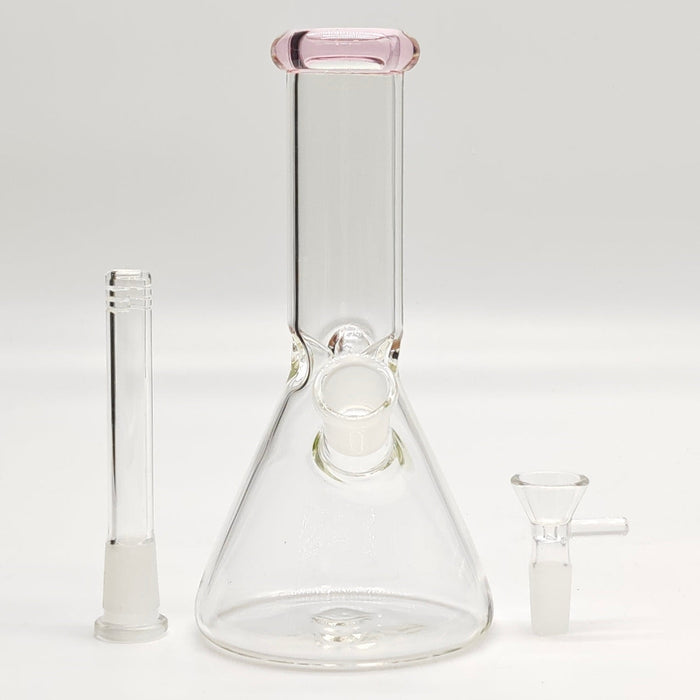 8" Color 4mm Beaker Glass Bong Glass Bong Super Supplys Inc