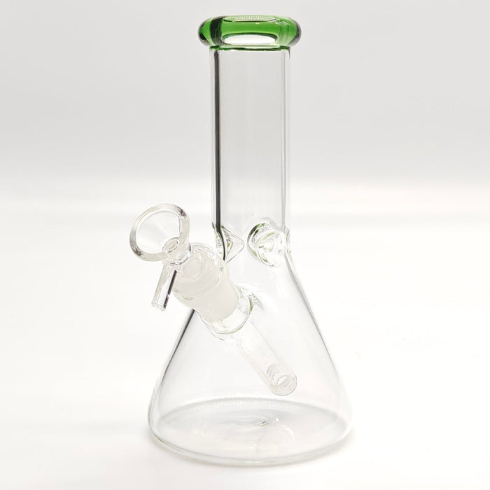 8" Color 4mm Beaker Glass Bong Glass Bong Super Supplys Inc Green